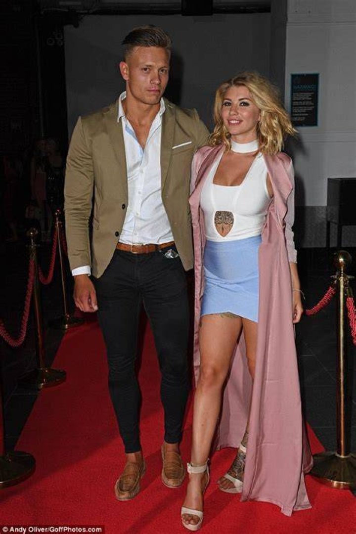 Alex Bowen and Olivia Buckland promoting their clothing brand